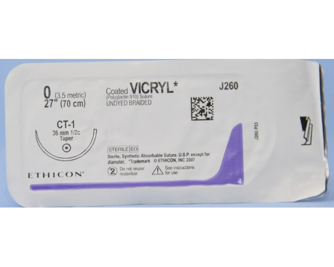 Vicryl 0 Ct-1 Ethicom