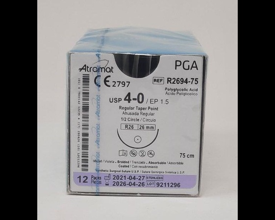 Vicryl 4/0 Sh R2694-75 Atramat