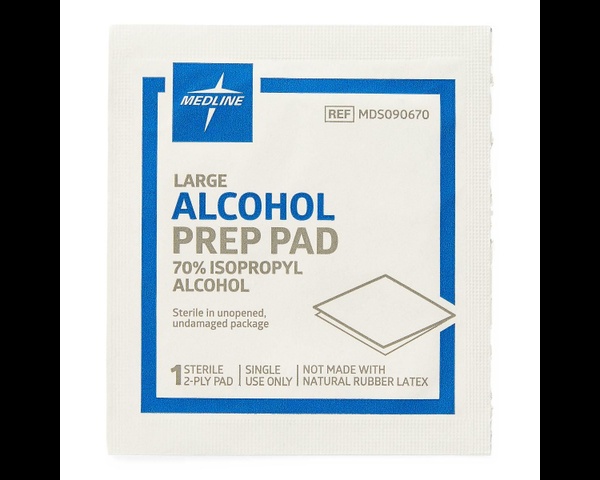 Alcohol Prep Pad Isopropyl Medline Asepsia Y Esterilizaci N