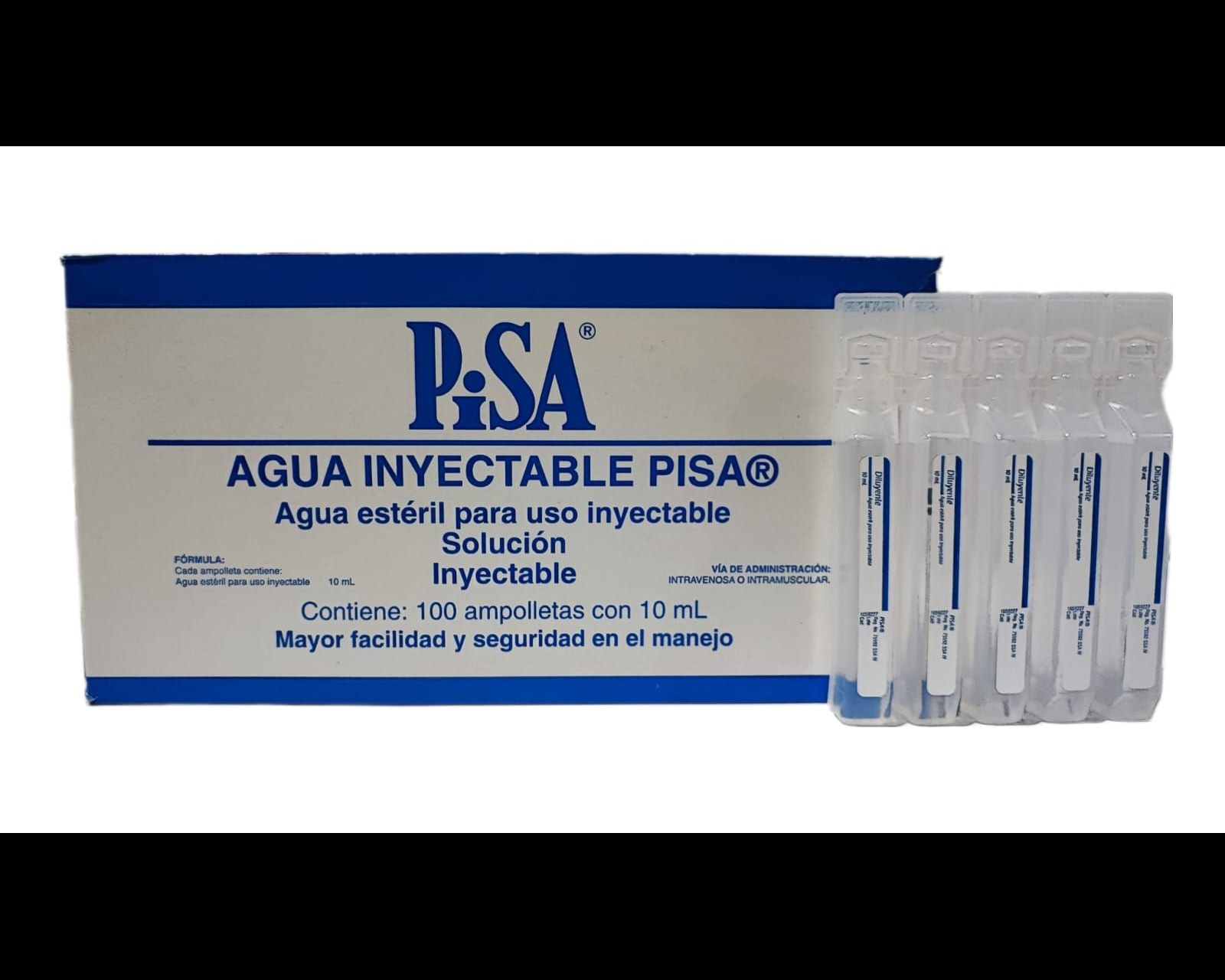 Agua Destilada 10ml Pisa, Medicamentos Inyectables y Sueros