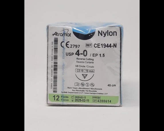 Nylon  4-0 Sc-24 Ce2444 Atramat